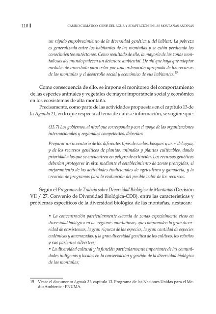 Cambio climático, crisis del agua y adaptación en las ... - Desco