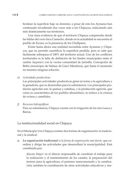 Cambio climático, crisis del agua y adaptación en las ... - Desco