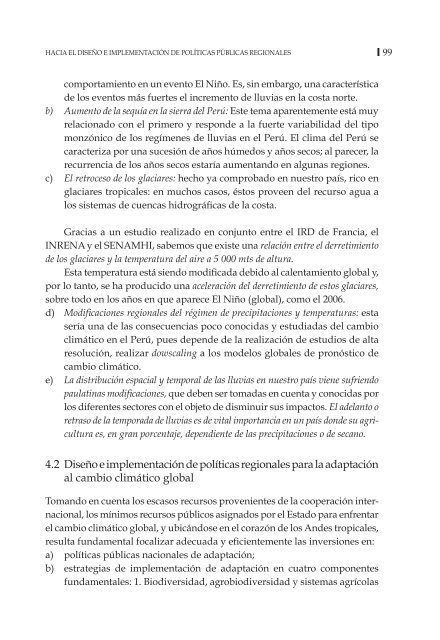 Cambio climático, crisis del agua y adaptación en las ... - Desco