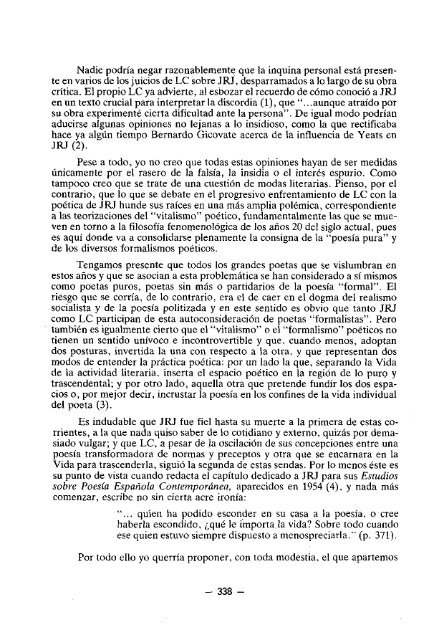 Luis Cernuda sobre Juan Ramón Jiménez. (Notas a una discrepancia).