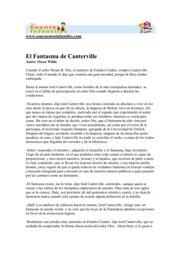 El Fantasma de Canterville - Cuentos infantiles