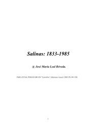 Salinas: 1833-1985 - Patrimonio y Didactica