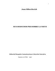 Juan Mihovilovich SUS DESNUDOS PIES SOBRE ... - Letras de Chile