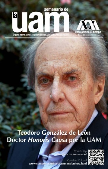 Teodoro González de León Doctor Honoris Causa por la UAM