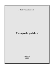 Tiempo de palabra - Roberto Arizmendi, poeta