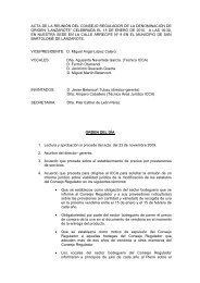 Actas de reuniones del Consejo, 2010 - vinos de Lanzarote