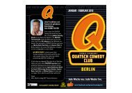 flyer download - Quatsch Comedy Club