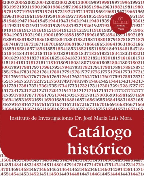 Catálogo histórico (a diciembre 2012) - Mora