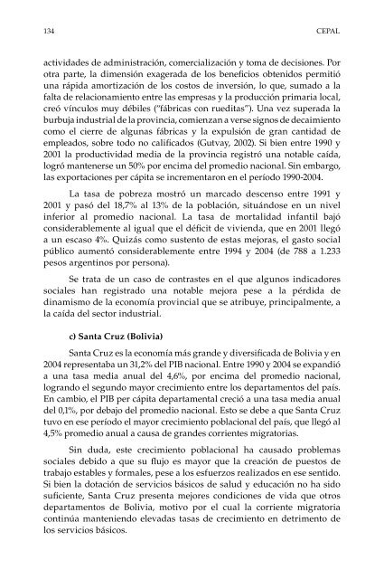 Economía y territorio en América Latina y el Caribe - Cepal