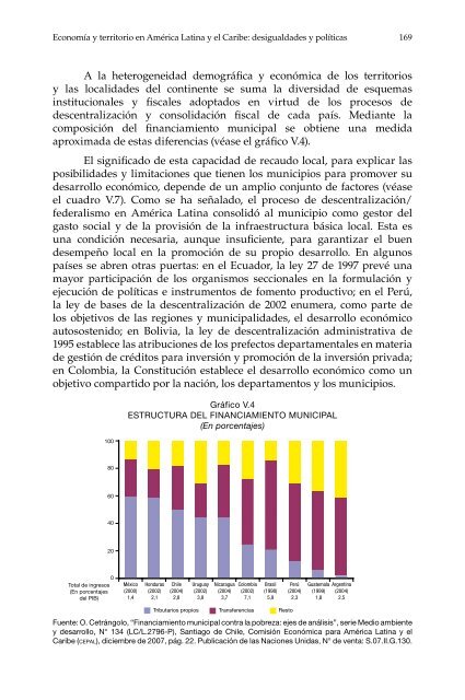 Economía y territorio en América Latina y el Caribe - Cepal