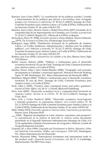 Economía y territorio en América Latina y el Caribe - Cepal