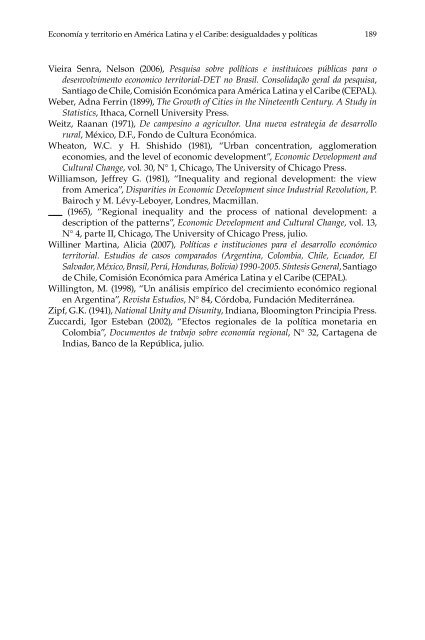 Economía y territorio en América Latina y el Caribe - Cepal