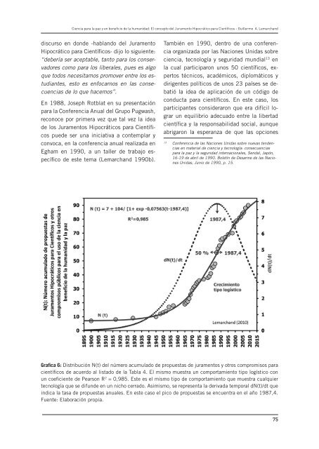 Ciencia para la paz y el desarrollo: el caso del ... - unesdoc - Unesco