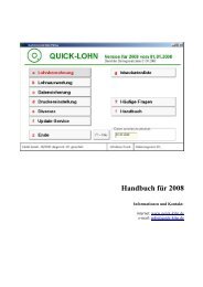 Handbuch für 2008 - Quick-Lohn