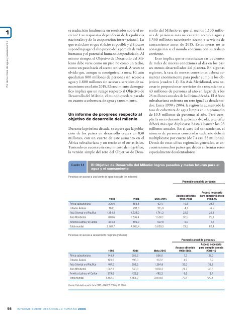 1 Fin de la crisis de agua y saneamiento