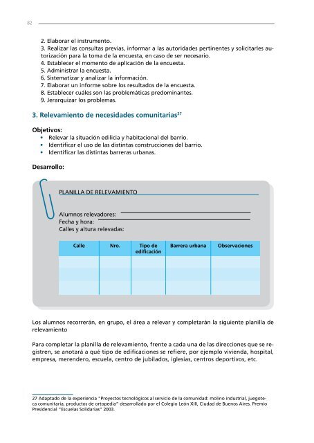 Itinerario y herramientas para desarrollar un proyecto de