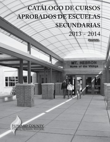 Catálogo de Cursos Aprobados de Escuelas Secundarias (2013-14)