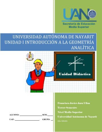 Unidad didáctica I Introducción a la Geometría Analítica - jaramaticas