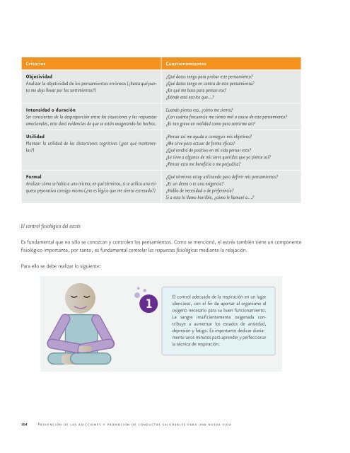 Prevención de las adicciones y promoción de conductas - Comisión ...