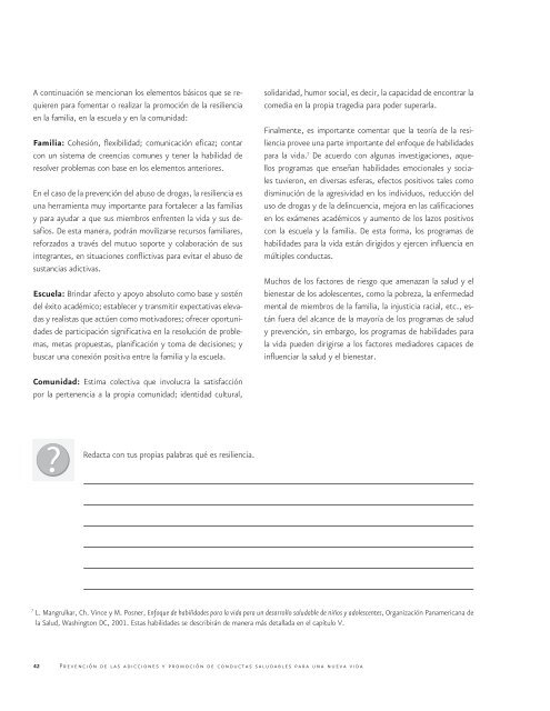 Prevención de las adicciones y promoción de conductas - Comisión ...