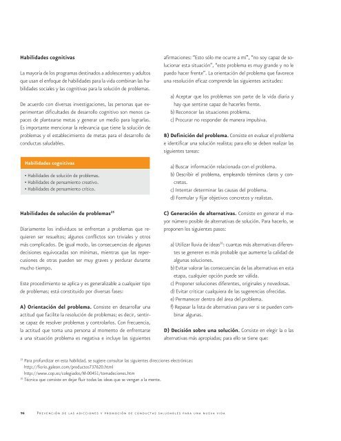 Prevención de las adicciones y promoción de conductas - Comisión ...