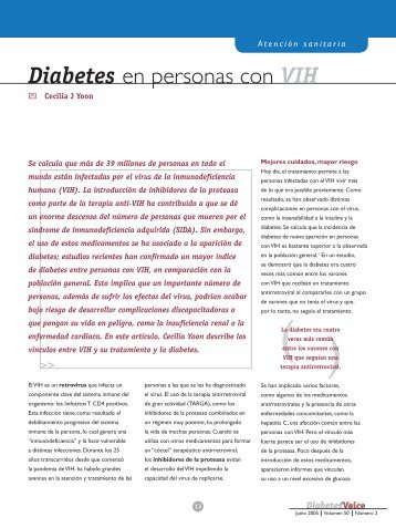 Diabetes en personas con VIH