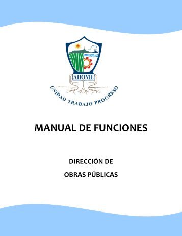 MANUAL DE FUNCIONES - H. Ayuntamiento de Ahome