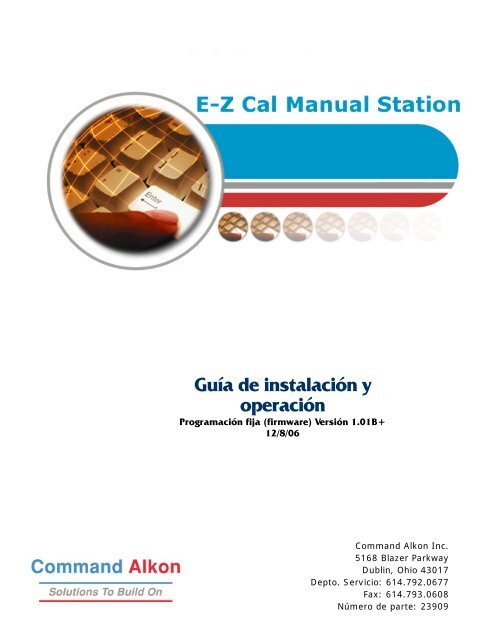 E-Z Cal and I/O Box Manual - Command Alkon