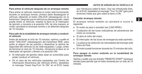 Town & Country 2012 Manual Del Propietario - Chrysler