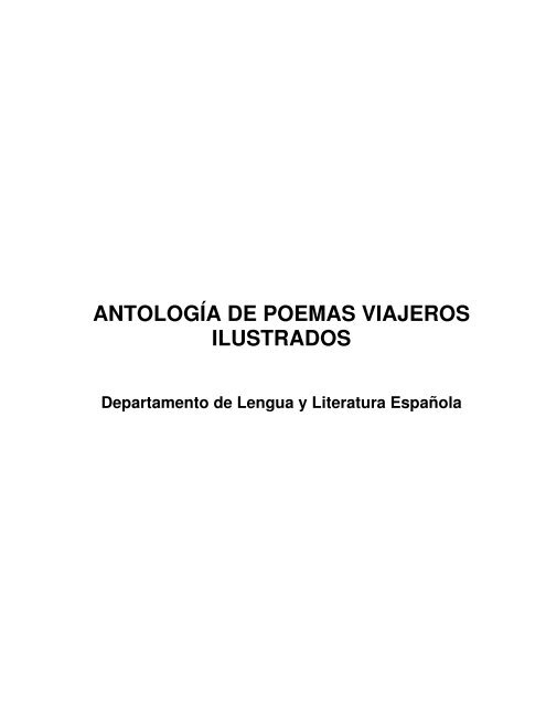 ANTOLOGÍA DE POEMAS VIAJEROS ILUSTRADOS