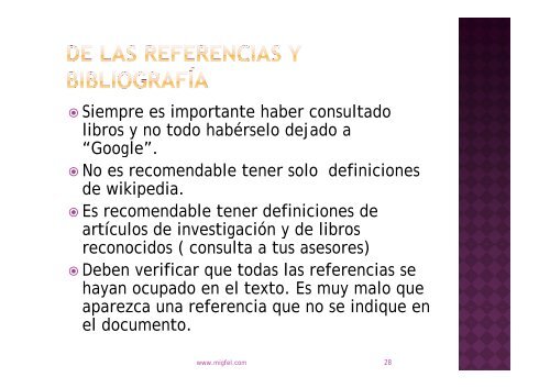 Guia para presentar un trabajo terminal o tesis. - Dr. Miguel Félix ...