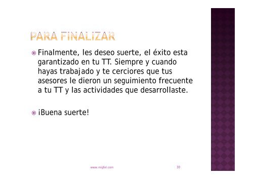 Guia para presentar un trabajo terminal o tesis. - Dr. Miguel Félix ...