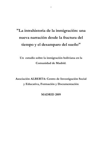 "La intrahistoria de la inmigración: una nueva narración desde la ...