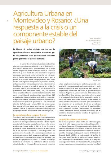 Agricultura Urbana en Montevideo y Rosario: ¿Una ... - Actaf