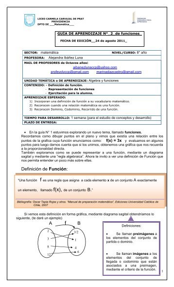 Mat_ 8°básico N°4 FUNCIONES 2.pdf - Universidad de Santiago de ...