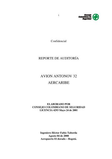 avion antonov 32 aercaribe - Consejo Colombiano de Seguridad