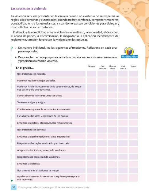 Programa Escuela Segura - Subsecretaría de Educación Básica ...