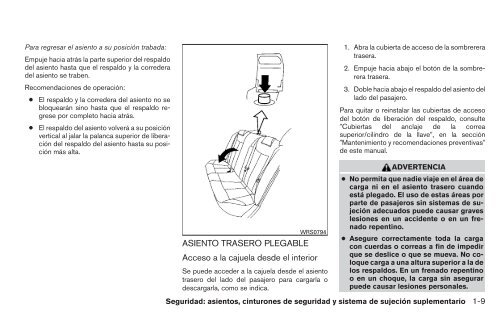 2011 Nissan Altima Owner's Manual - Spanish ... - Nissan Mexicana