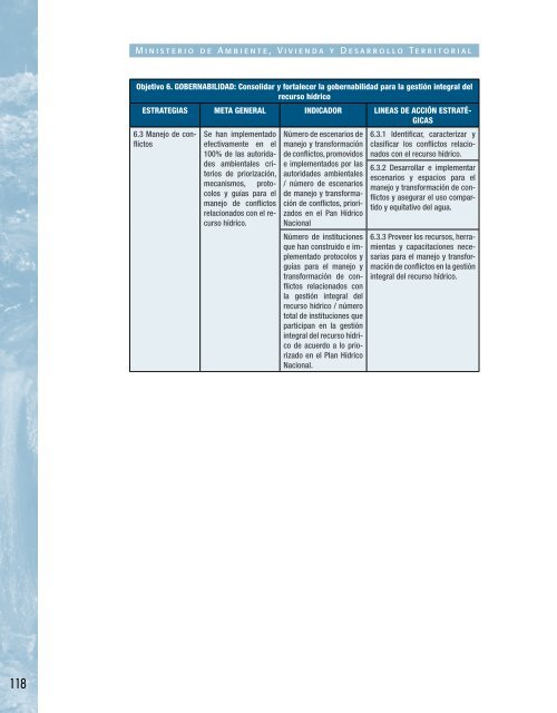 Política Nacional Recurso Hídrico - Ministerio de Ambiente ...