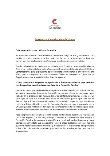 Entrevista Valentina.pdf - Fundación Carolina