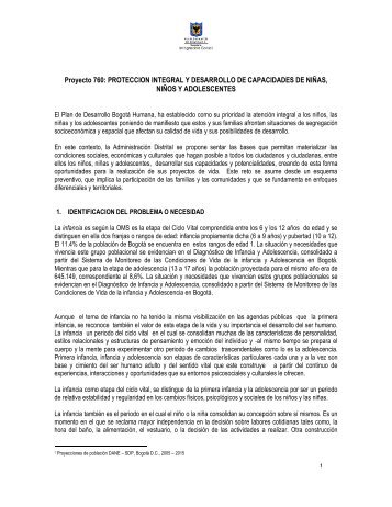 Protección Integral y desarrollo de capacidades de niños, niñas y ...