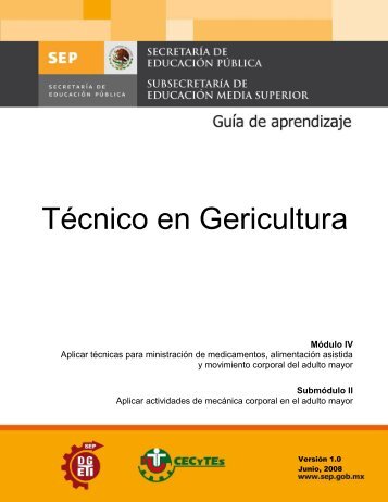 Técnico en Gericultura