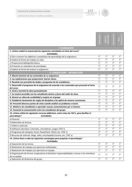 MANUAL PARA DESARROLLAR LA EVALUACIÓN EN LOS ... - Sems