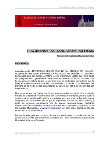 Guía - Facultad de Derecho y Ciencias Sociales