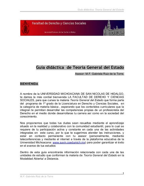 Guía - Facultad de Derecho y Ciencias Sociales