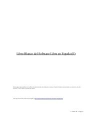 Libro Blanco del Software Libre en España (II) - Material Curricular ...