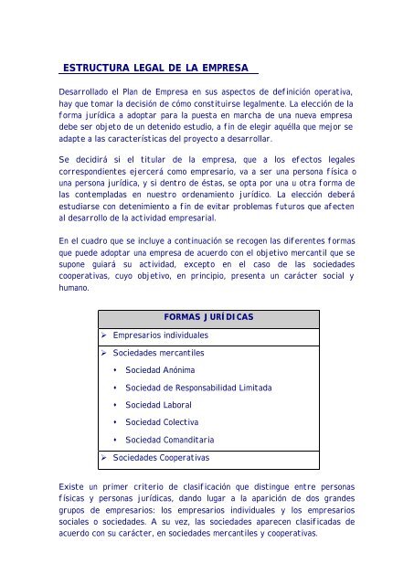 Estructura Legal De La Empresa Esperanza Gil Soto