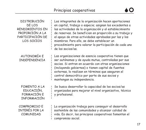 la organización económica rural - Comisión Nacional para el ...