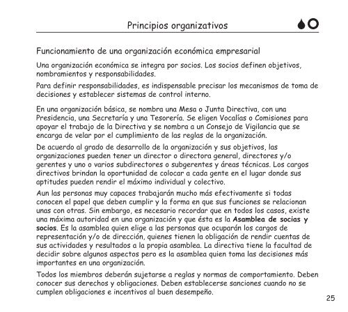 la organización económica rural - Comisión Nacional para el ...