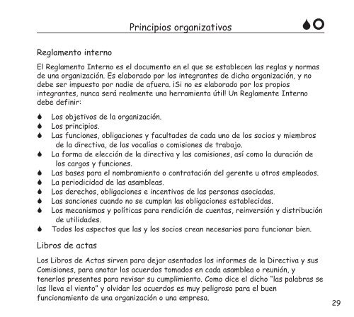 la organización económica rural - Comisión Nacional para el ...